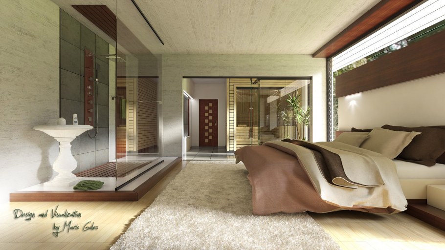 3д Макс проект комнаты