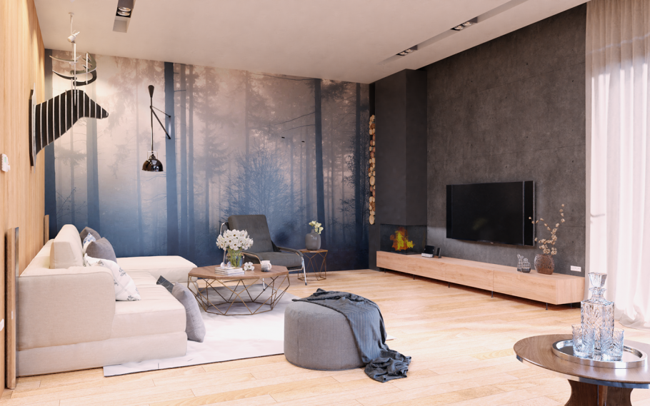 Фон для визуализации интерьера