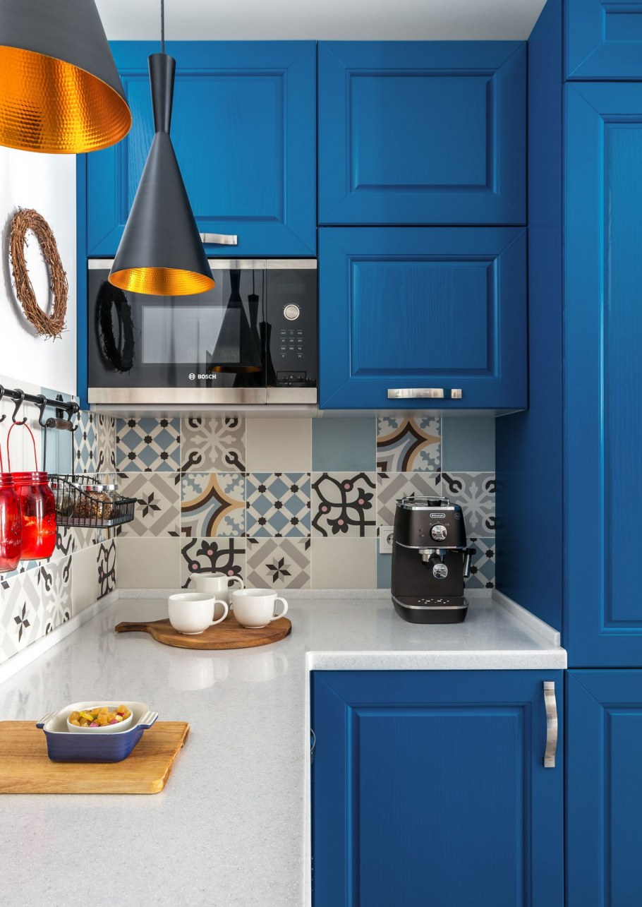 Голубая кухня икеа