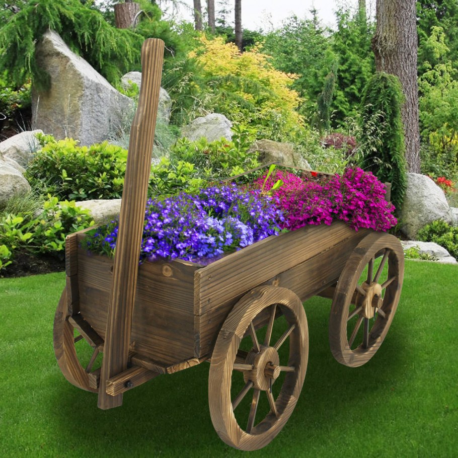 Цветник из мотоцикла