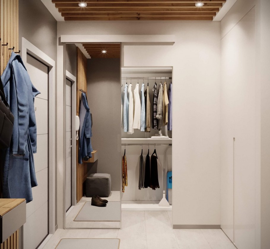 Гардеробная в коридоре