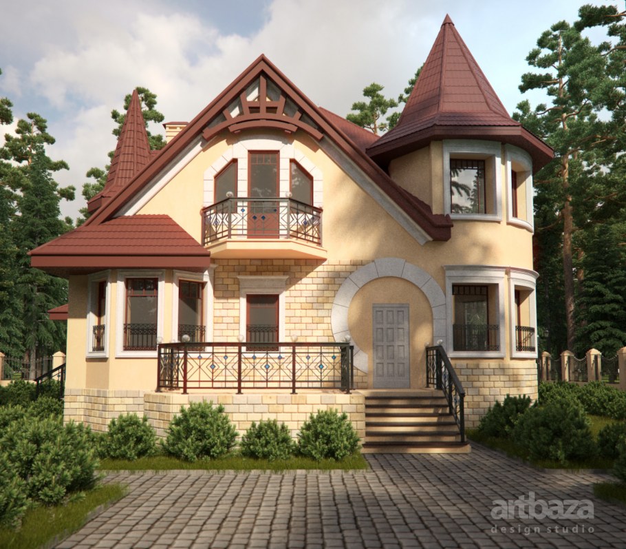 Проекты очень красивых домов и коттеджей