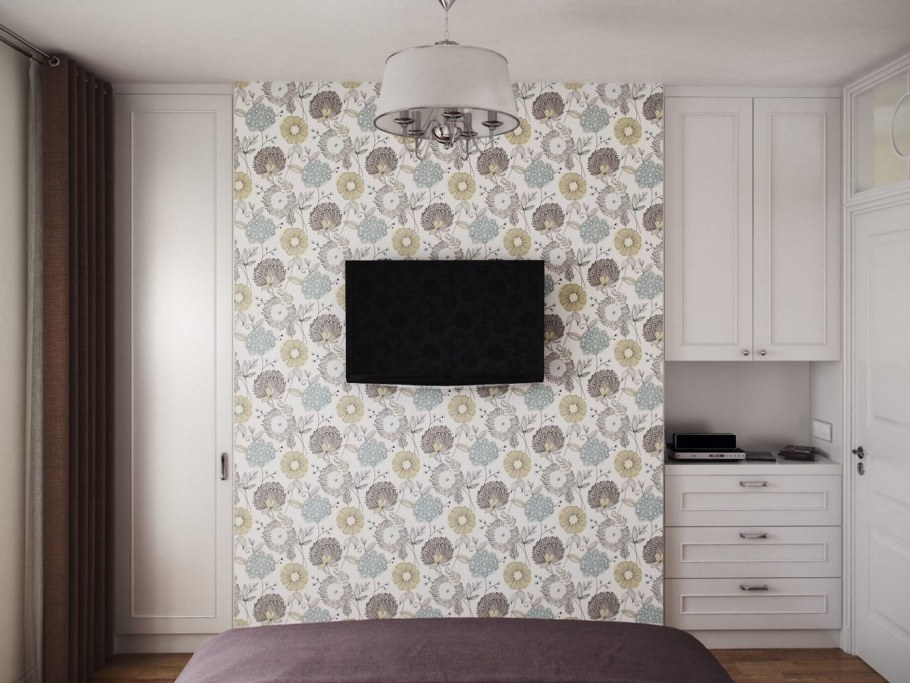 Обои для комнаты в однокомнатной квартире