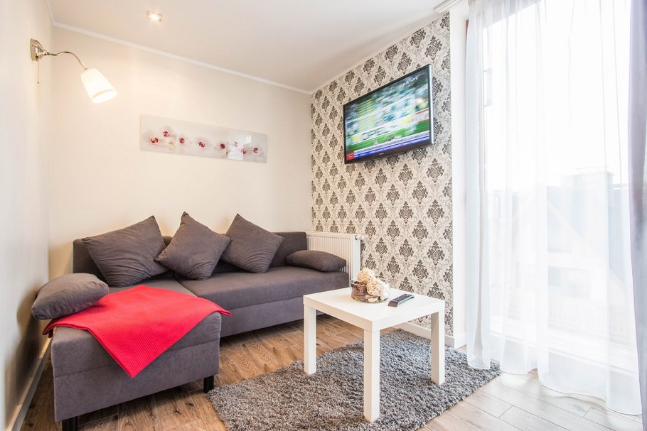 Сочетание обоев для зала