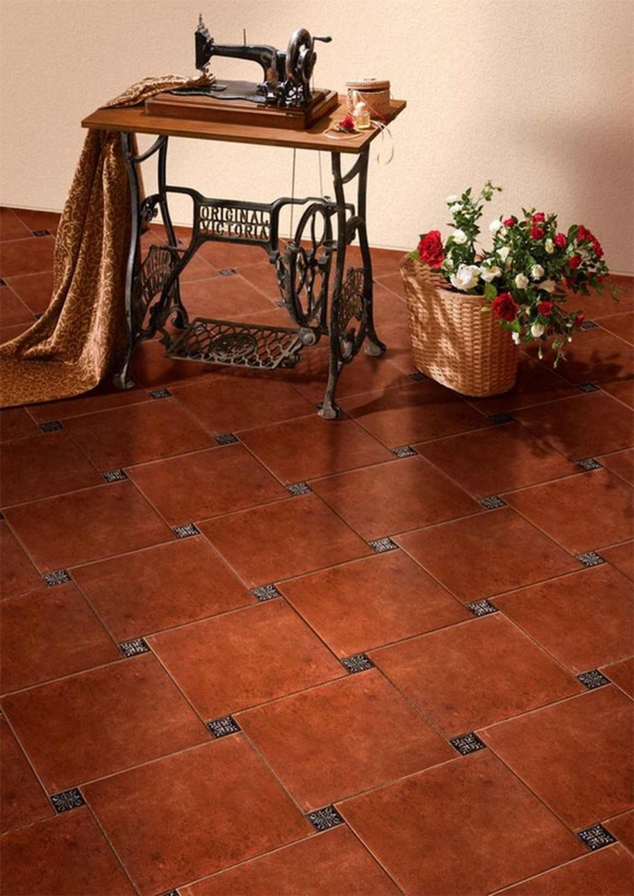 Керамогранит Котто терракотовый