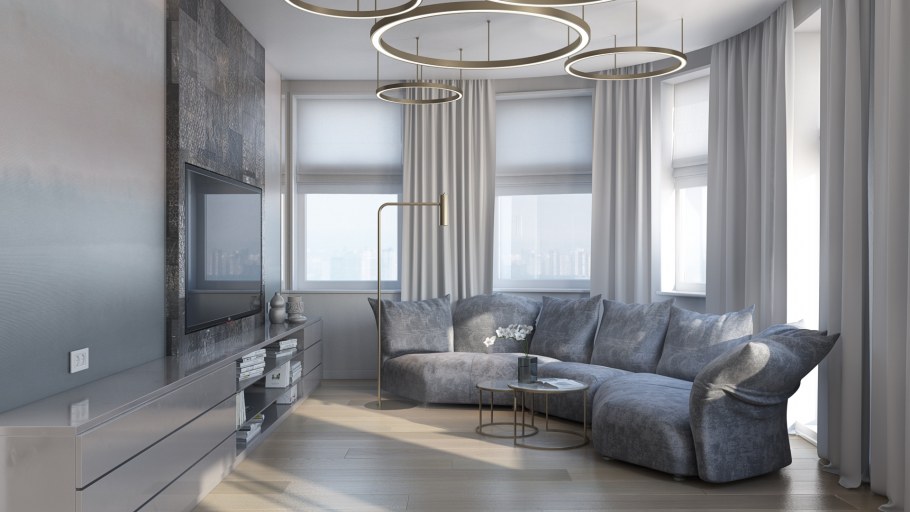 Зал 18кв м в стиле арт деко