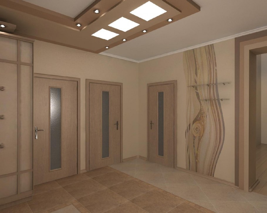 Много дверей в коридоре