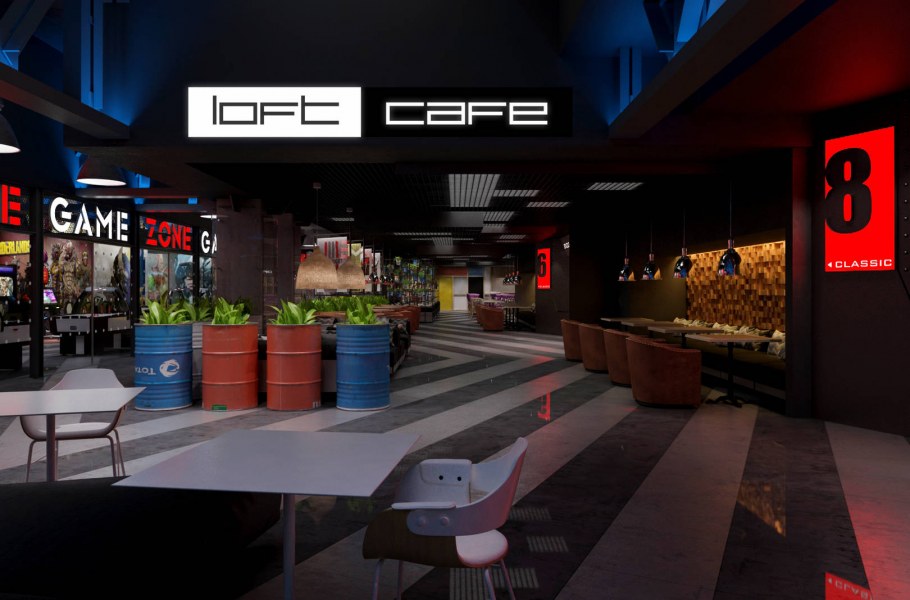 Интерьер кинотеатра