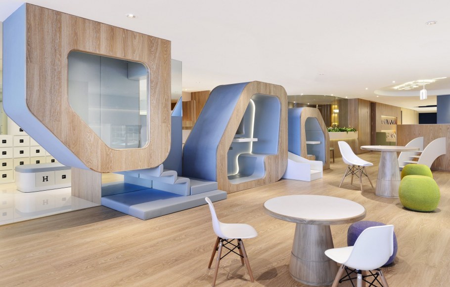 Комната отдыха в школе будущего