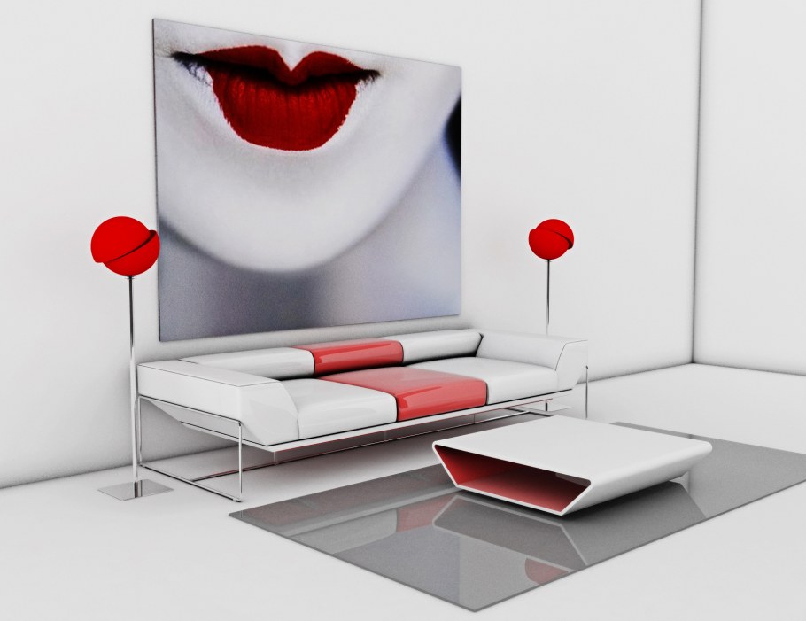 Реклама интерьера комнаты