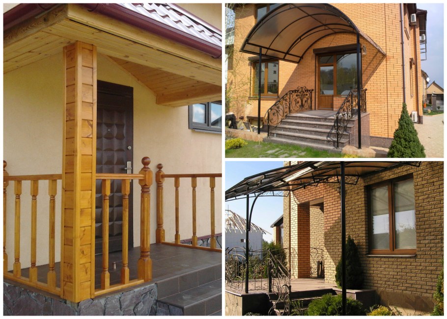 Варианты входной группы в частный дом