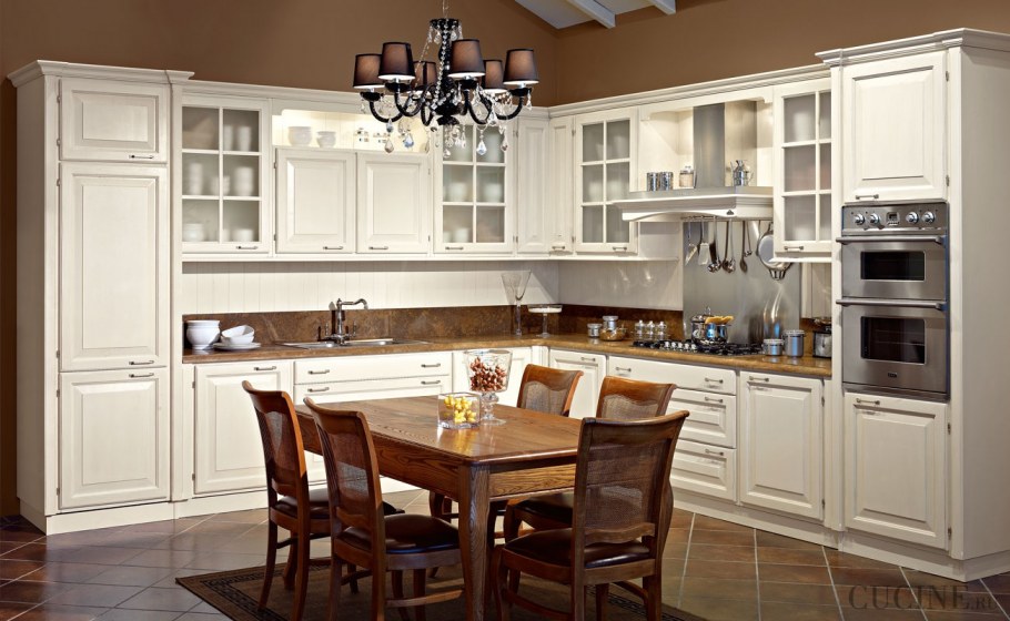 Кухня Неоклассика слоновой кости