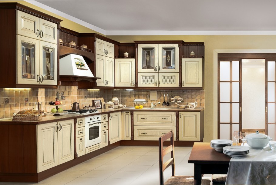 Кухни Позитано массив ясеня