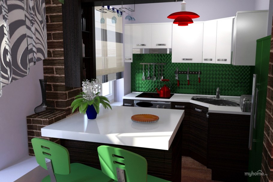 Интерьер в маленьких кухнях малосемеек
