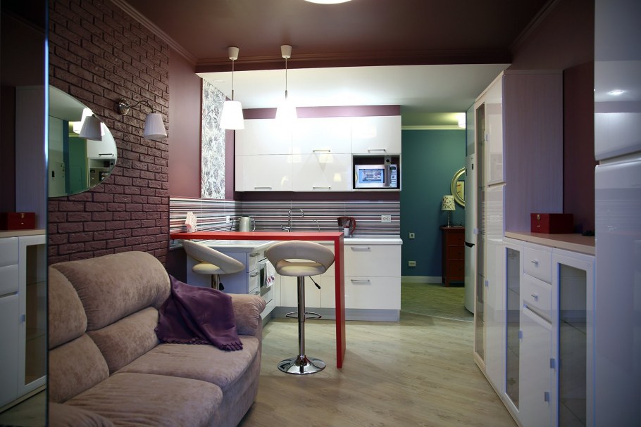 Студия 16 м2 планировка