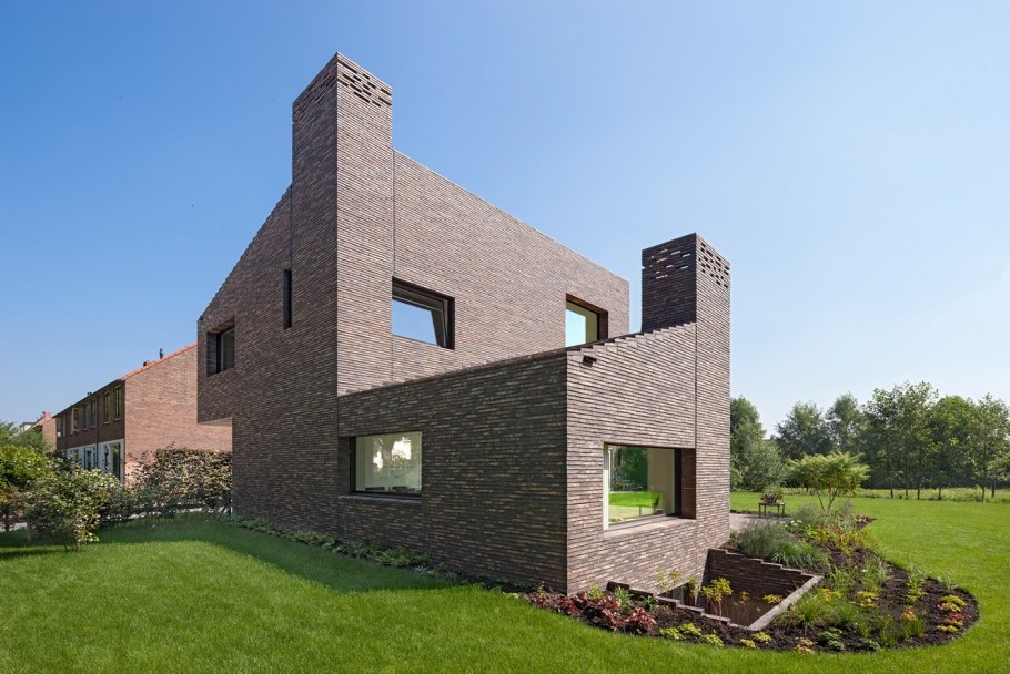 Одноэтажный дом z500 с плоской крышей