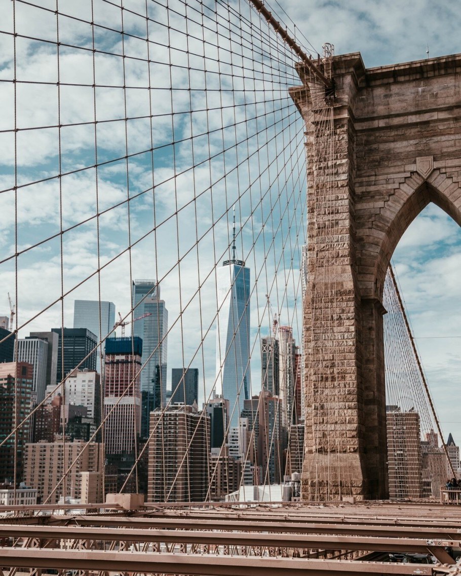 Бруклинский мост Бруклин и Манхэттен