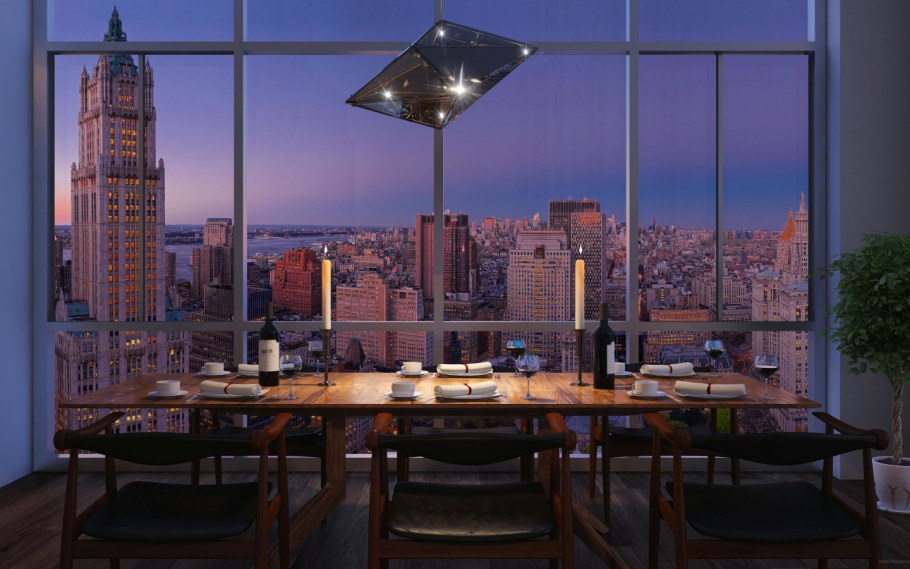 Нью Йорк из окна Манхэттен