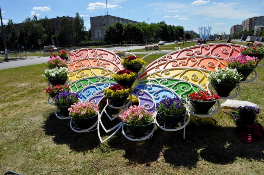 Малые архитектурные формы клумбы