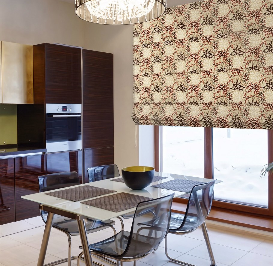 Римские шторы на кухню