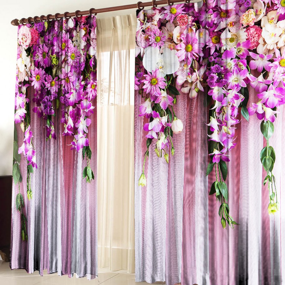 Фотошторы ассорти из роз