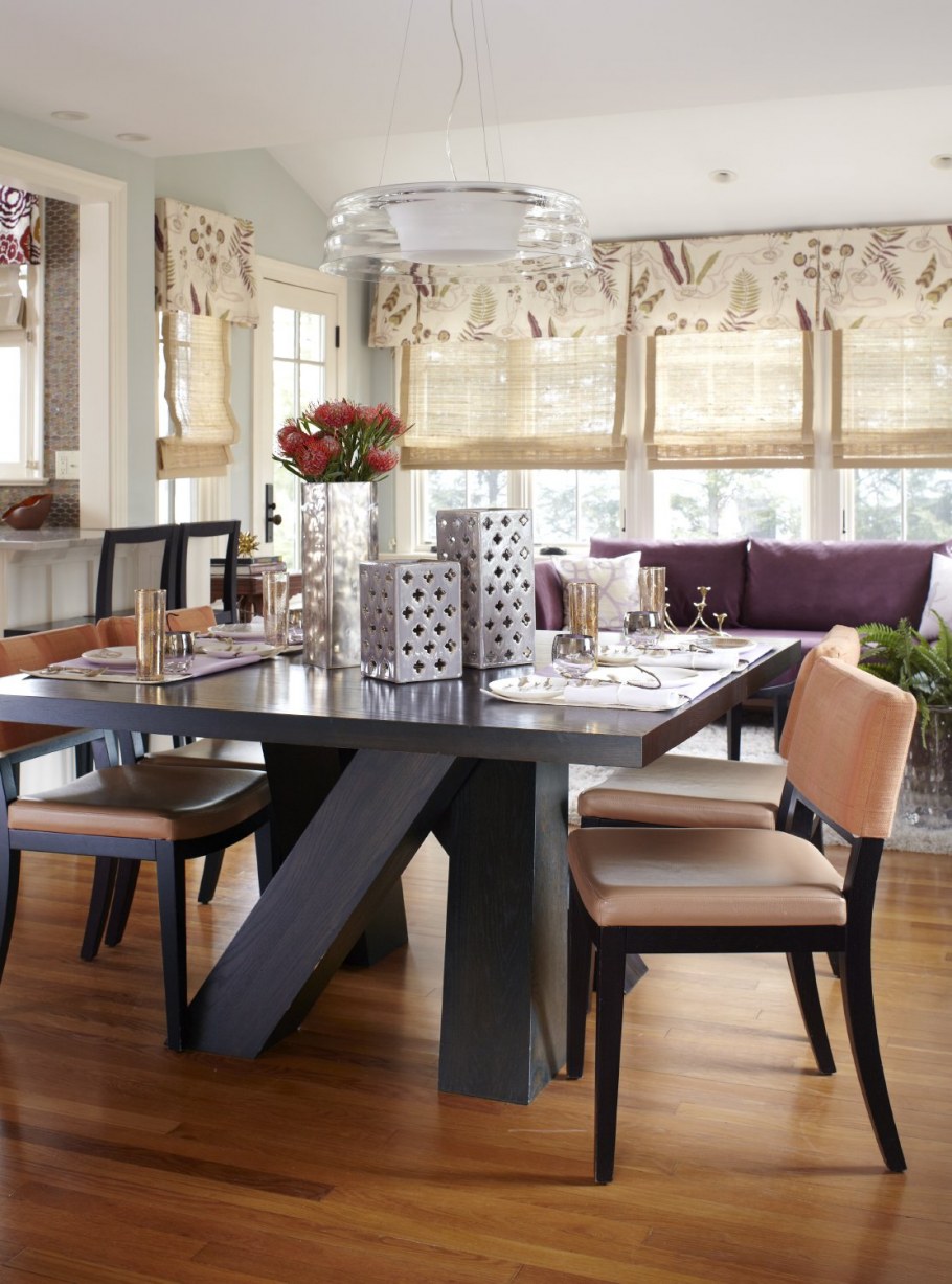 Кухня гостиная с большим столом