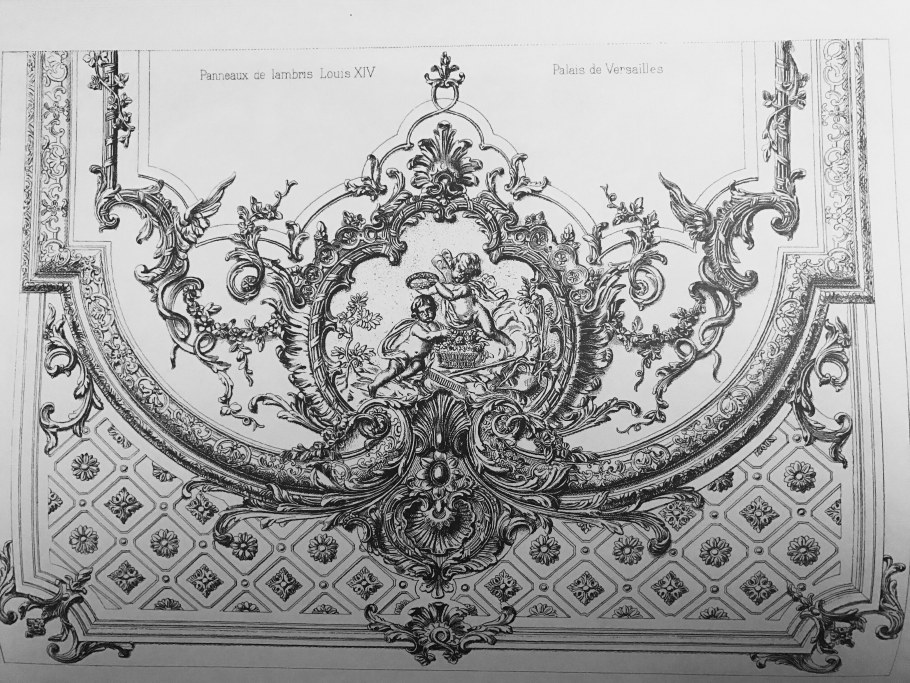 Лепнина панно на забор в стиле Барокко