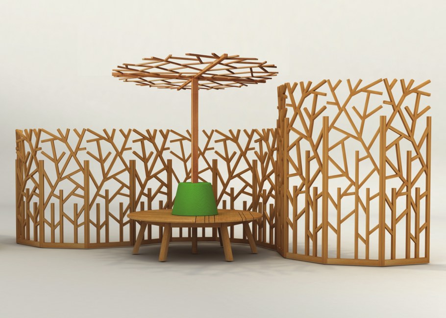 Садовая ширма дерево