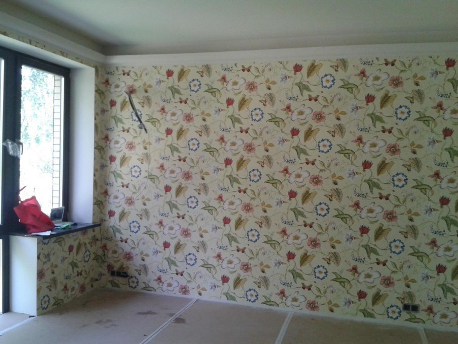 Идеи поклейки обоев в зале