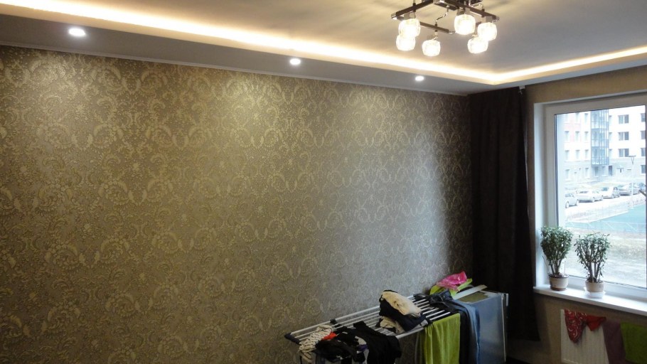 Необычная поклейка стен