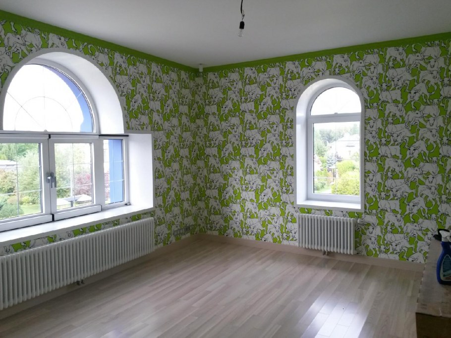 Красиво оклеенная комната