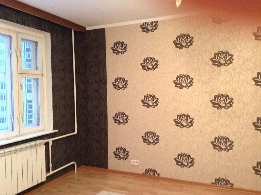 Идеи поклейки обоев в комнате