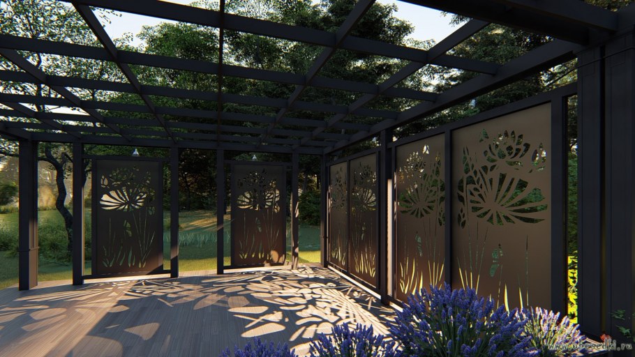 Забор в японском стиле