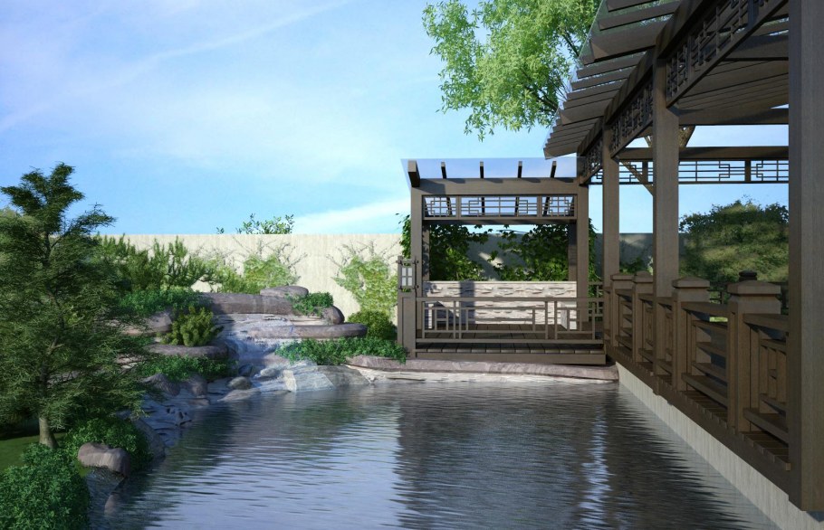 Беседка пагода Китай стиль