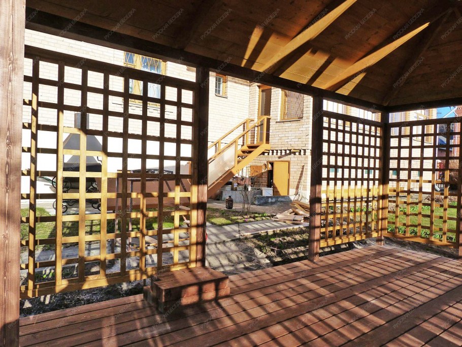 Патио в японском стиле на участке