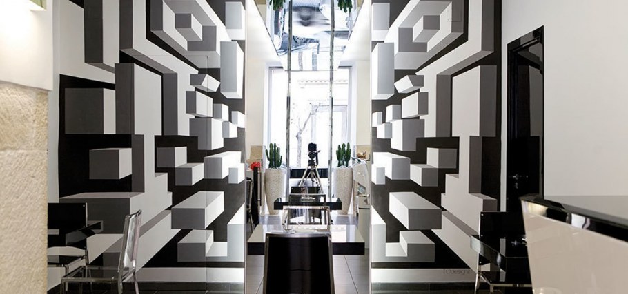 Оптические иллюзии в интерьере