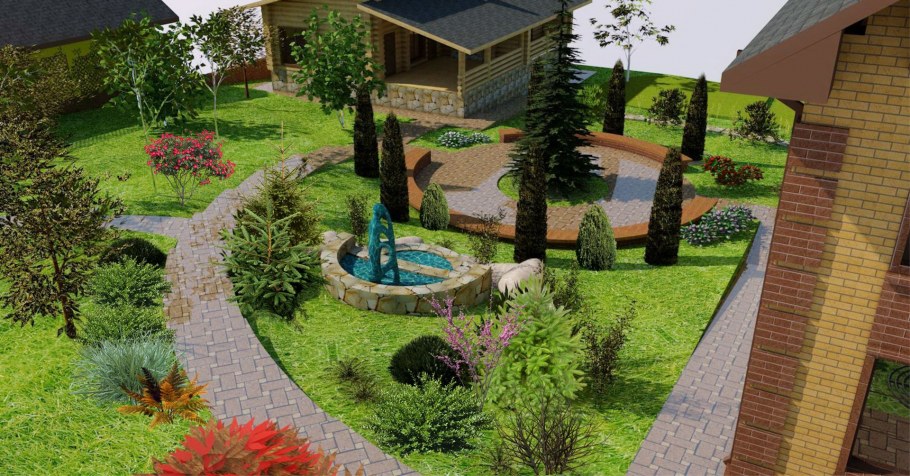 Ландшафт придомового участка