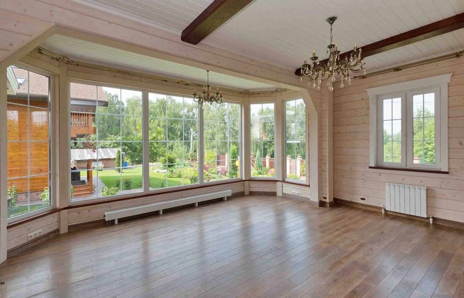 Отделка деревянного дома внутри