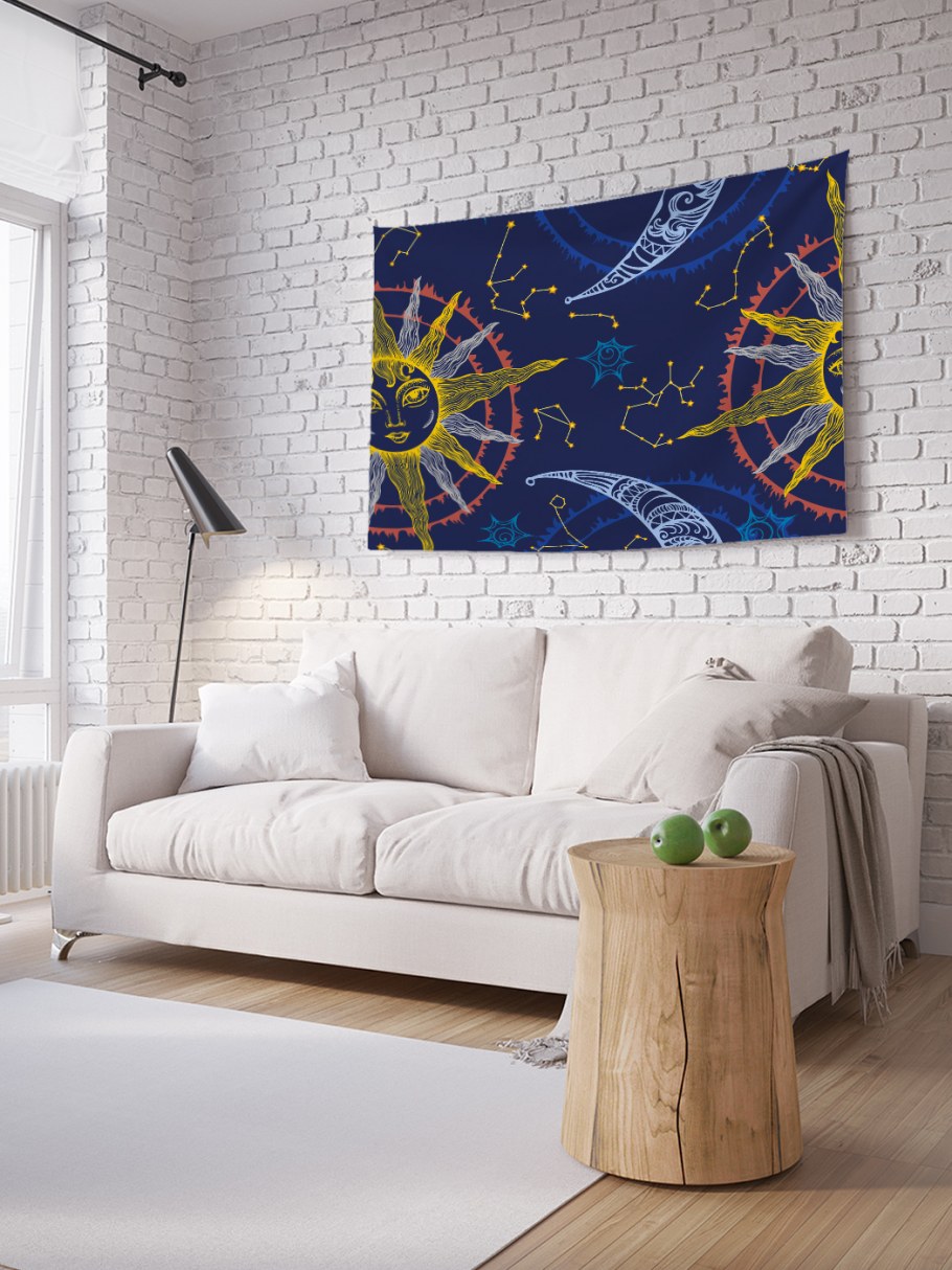 Звездная стена в интерьере