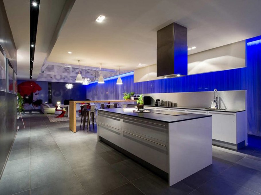 Освещение в стиле хайтек