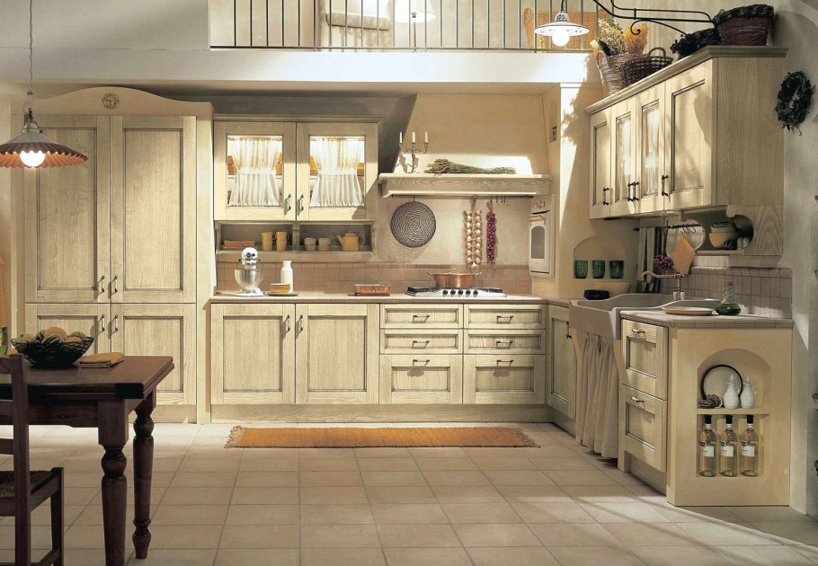 Кухня в Тосканском стиле Кантри