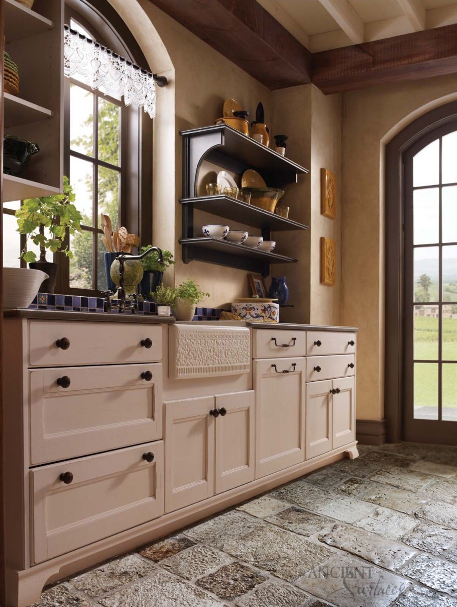 Кухня Прованс зеленая Лорен