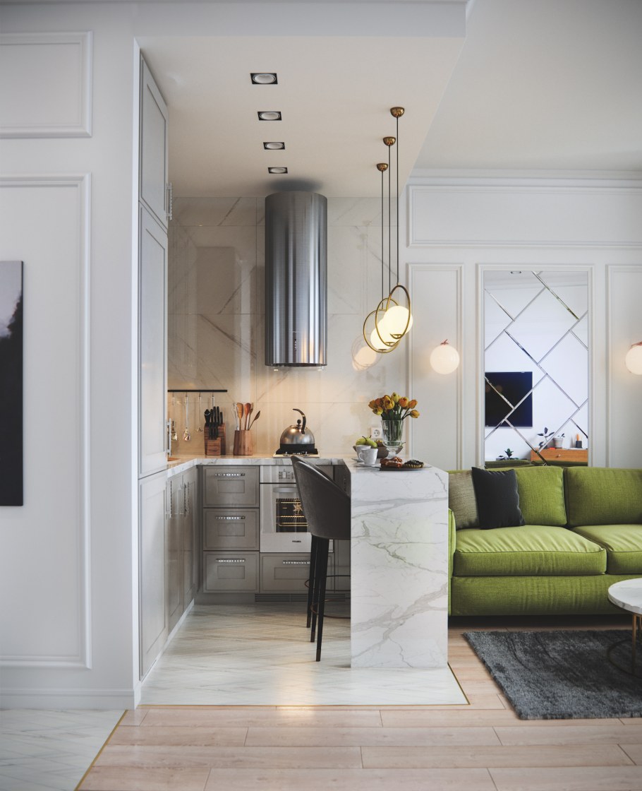 Маленькая кухня-гостиная