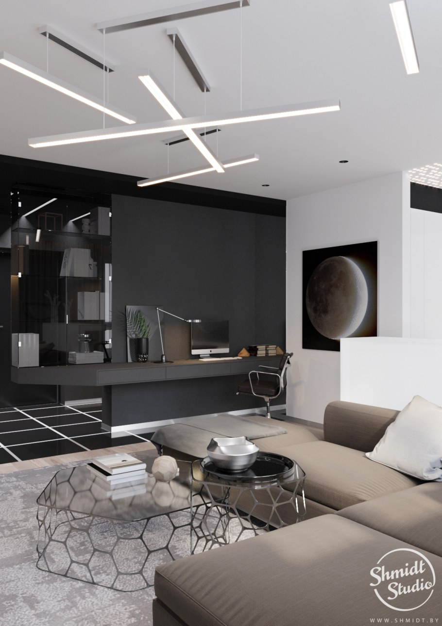 Стиль Кибир панк в интерьере квартиры