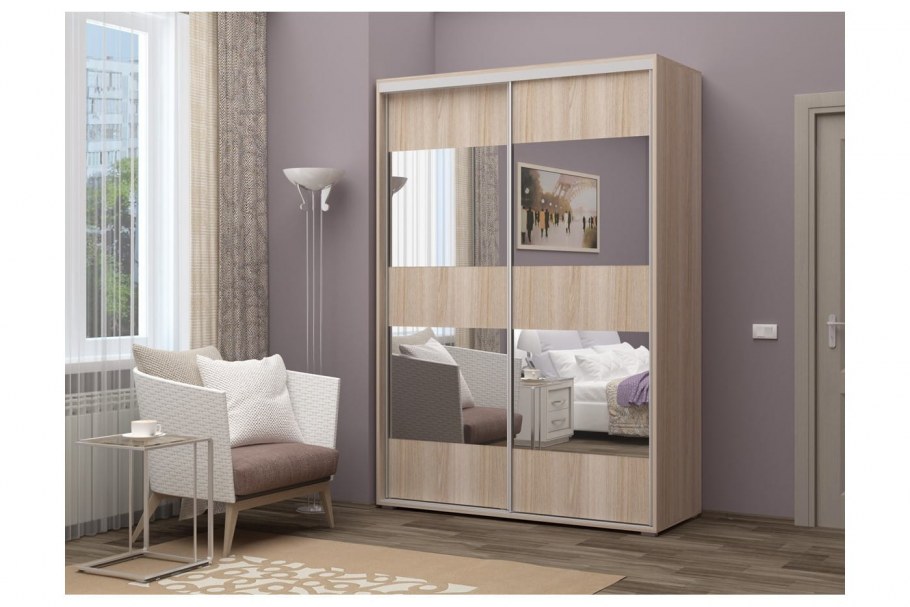 Шкаф-купе регион 58 Альянс-12 ЛДСП ясень шимо светлый