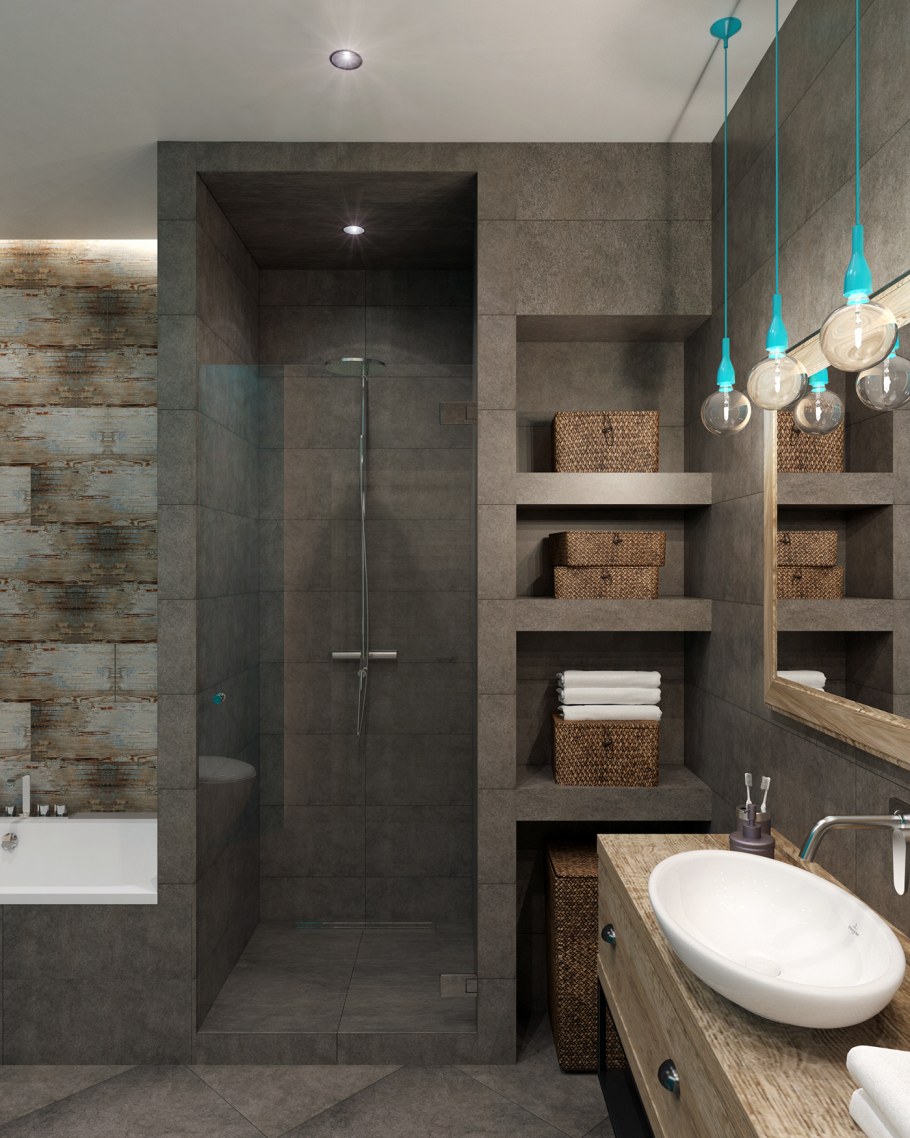 Душевая лофт 5м2 Kludi