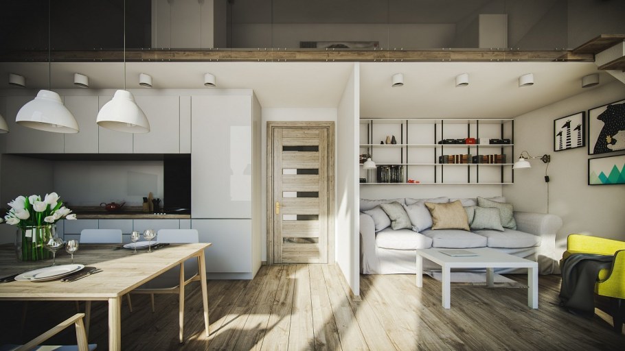 Дизайн проект таунхауса в скандинавском стиле