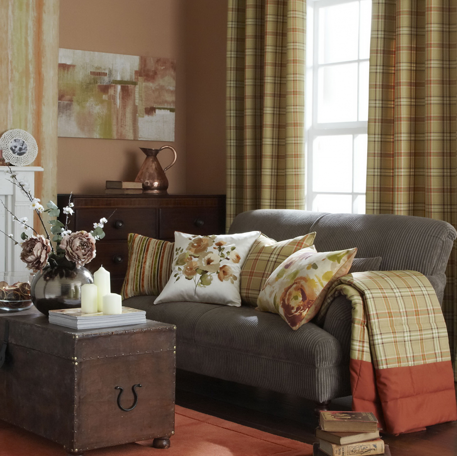 Уютная гостиная в английском стиле