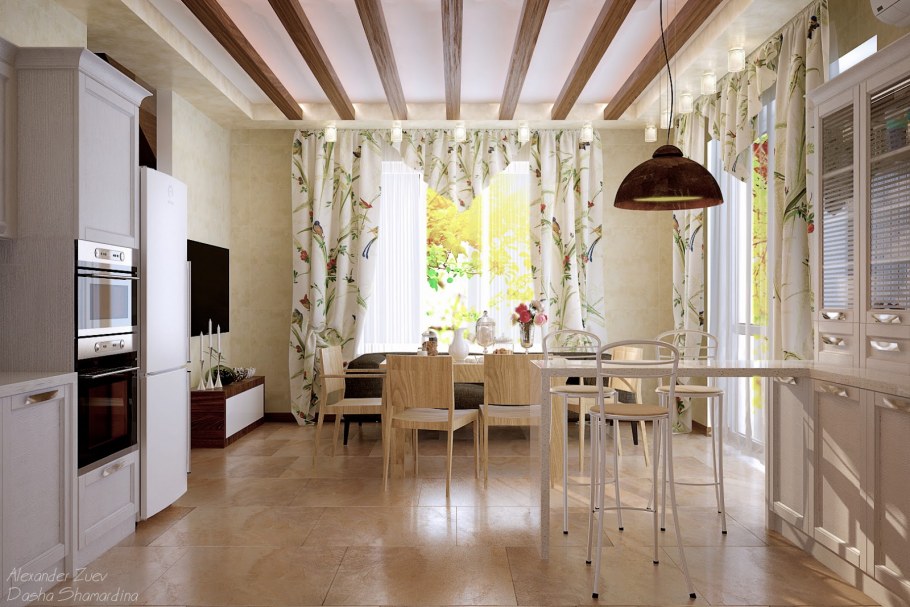 Проекты кухни совмещенной с гостиной в таунхаусе