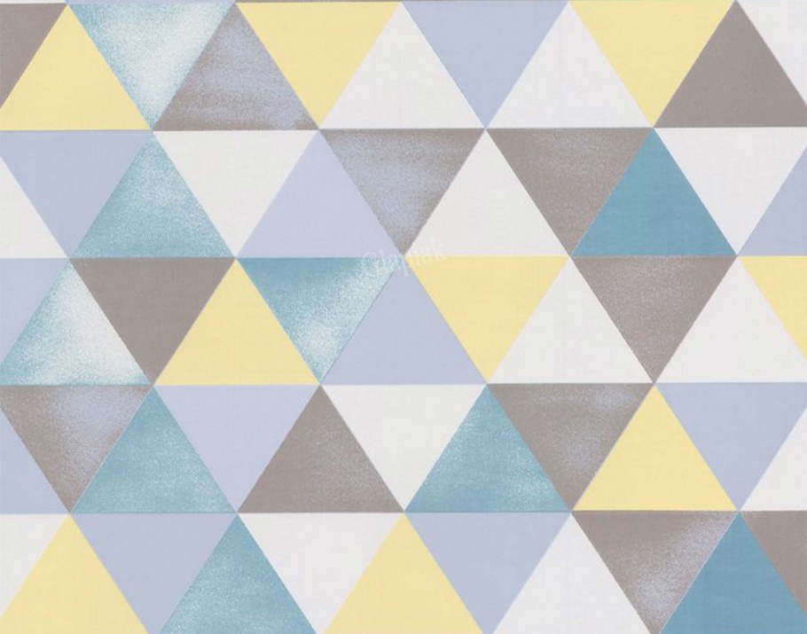 Геометрические фигуры на стене в детской